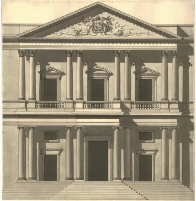 Francisco-Javier-Sáenz-de-Oíza.-Quinto-dibujo-20-de-marzo-de-1941.-Aguada-y-tinta.-45×62cm.-Colección-particular